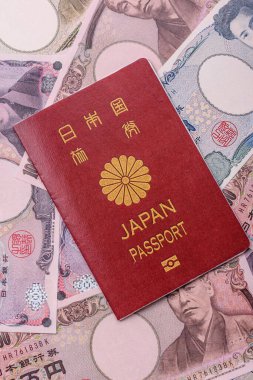 Seyahat etmek, uçmak ve iş yapmak için Japon pasaportu. Japonya belgesi, sınırı geçmek için kimlik