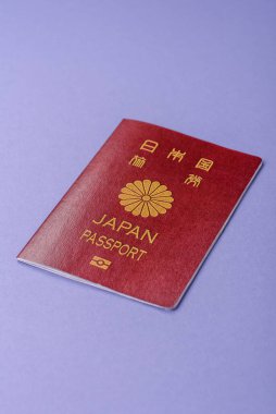 Seyahat etmek, uçmak ve iş yapmak için Japon pasaportu. Japonya belgesi, sınırı geçmek için kimlik