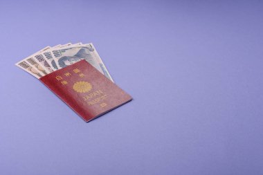 Seyahat etmek, uçmak ve iş yapmak için Japon pasaportu. Japonya belgesi, sınırı geçmek için kimlik