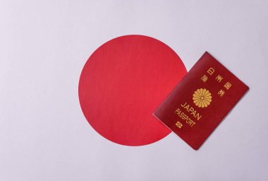 Seyahat etmek, uçmak ve iş yapmak için Japon pasaportu. Japonya belgesi, sınırı geçmek için kimlik