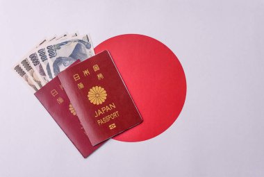 Seyahat etmek, uçmak ve iş yapmak için Japon pasaportu. Japonya belgesi, sınırı geçmek için kimlik