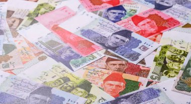 Pakistan, Pakistan, kağıt para. İş ve anlaşmalar için nakit notlar