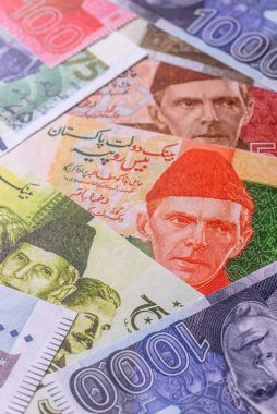 Pakistan, Pakistan, kağıt para. İş ve anlaşmalar için nakit notlar