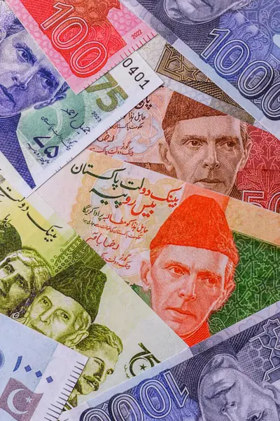 Pakistan, Pakistan, kağıt para. İş ve anlaşmalar için nakit notlar