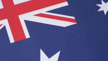 Arkaplan olarak Avustralya bayrağı. Bağımsızlık Günü, Austarlia 'da seyahat ve öğrenim