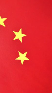 Çin, arka planda yıldızlar olan Çin kırmızı bayrağı. Tasarımınız için arkaplan