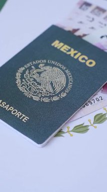 Seyahat etmek, uçmak ve iş yapmak için Meksika pasaportu. Meksika belgesi, sınırı geçmek için kimlik