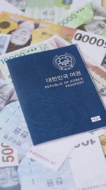 Seyahat etmek, uçmak ve iş yapmak için Kore pasaportu. Güney Kore belgesi, sınırı geçmek için kimlik