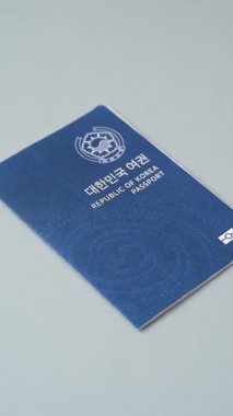 Seyahat etmek, uçmak ve iş yapmak için Kore pasaportu. Güney Kore belgesi, sınırı geçmek için kimlik