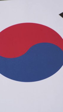 Güney Kore bayrağı özgürlüğün sembolü, tasarımın için bir zemin..