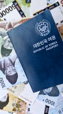 Seyahat etmek, uçmak ve iş yapmak için Kore pasaportu. Güney Kore belgesi, sınırı geçmek için kimlik