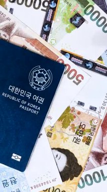 Seyahat etmek, uçmak ve iş yapmak için Kore pasaportu. Güney Kore belgesi, sınırı geçmek için kimlik