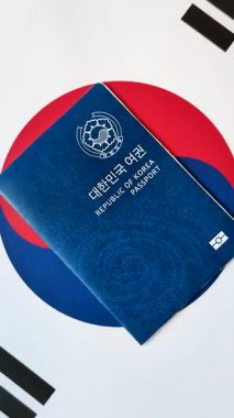 Seyahat etmek, uçmak ve iş yapmak için Kore pasaportu. Güney Kore belgesi, sınırı geçmek için kimlik