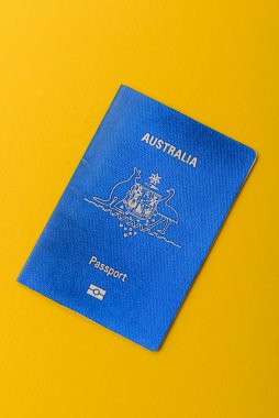 Seyahat etmek, uçmak ve iş yapmak için Avustralya pasaportu. Avustralya belgesi, sınırı geçmek için kimlik