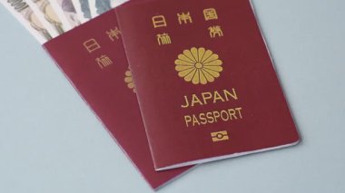 Seyahat etmek, uçmak ve iş yapmak için Japon pasaportu. Japonya belgesi, sınırı geçmek için kimlik