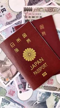 Seyahat etmek, uçmak ve iş yapmak için Japon pasaportu. Japonya belgesi, sınırı geçmek için kimlik