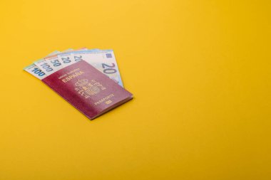 Seyahat, uçmak ve iş yapmak için İspanya pasaportu. İspanyolca belge, sınırı geçmek için kimlik