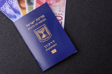 Seyahat etmek, uçmak ve iş yapmak için İsrail pasaportu. İsrail belgesi, sınırı geçmek için kimlik