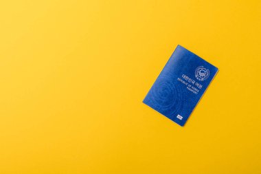Seyahat etmek, uçmak ve iş yapmak için Kore pasaportu. Güney Kore belgesi, sınırı geçmek için kimlik