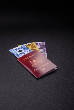 Seyahat etmek, uçmak ve iş yapmak için Filipinler pasaportu. Filipinler belgesi, sınırı geçmek için kimlik
