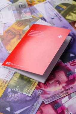 Seyahat etmek, uçmak ve iş yapmak için İsviçre pasaportu. İsviçre belgesi, sınırı geçmek için kimlik