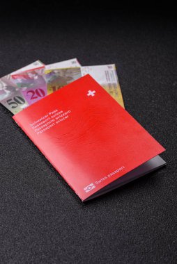 Seyahat etmek, uçmak ve iş yapmak için İsviçre pasaportu. İsviçre belgesi, sınırı geçmek için kimlik