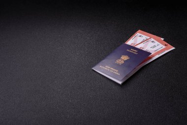 Hindistan pasaportu ve seyahat, uçma ve iş yapma biletleri. Hindistan belgesi, sınırı geçmek için kimlik