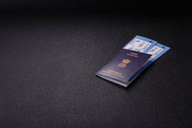 Hindistan pasaportu ve seyahat, uçma ve iş yapma biletleri. Hindistan belgesi, sınırı geçmek için kimlik