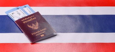 Seyahat, uçmak ve iş yapmak için Tayland pasaportu. Tayland belgesi, sınırı geçmek için kimlik