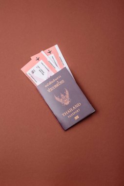 Seyahat, uçmak ve iş yapmak için Tayland pasaportu. Tayland belgesi, sınırı geçmek için kimlik