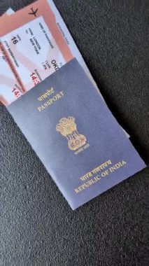 Hindistan pasaportu ve seyahat, uçma ve iş yapma biletleri. Hindistan belgesi, sınırı geçmek için kimlik
