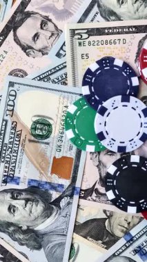 Kumarhane fişleri, bahisler, kumar, kazanma ya da kaybetme riski. Tasarımınız için arka plan olarak bahis çipleri