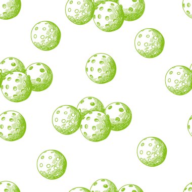 Pickleball ekipmanlarıyla mükemmel bir şablon. Toplu arkaplan.
