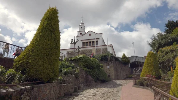Agosto 2022 Iglesia Del Cerro Monserrate Capital Bogotá Colombia América —  Fotos de Stock