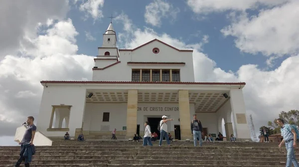 Sierpień 2022 Cerro Monserrate Kościół Stolicy Kolumbii Bogocie Ameryce Południowej — Zdjęcie stockowe