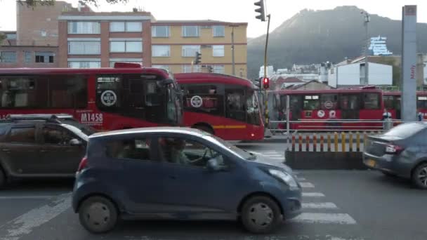 Europe Italie Milan 2022 Circulation Routière Voitures Autobus Aux Heures — Video