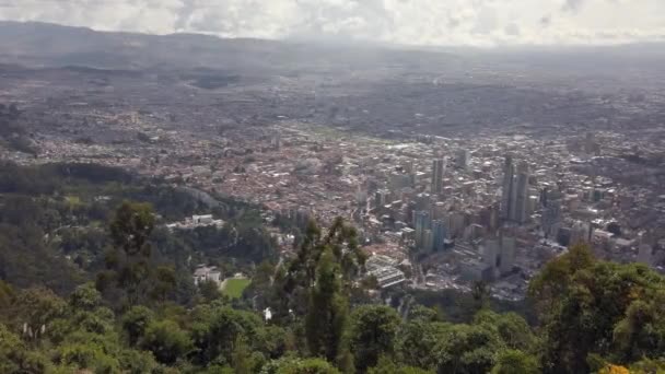 Imagens Aéreas Drones Centro Histórico Estilo Colonial Bogotá Colômbia — Vídeo de Stock