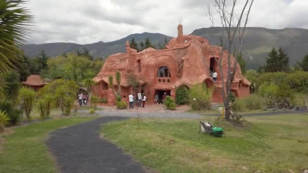Colombia Villa Leyva Agosto 2022 Casa Terracota Estructura Única Más — Vídeo de stock