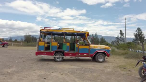 Південна Америка Колумбія Богота Серпень 2022 Мандрівний Джип Турне Сафарі — стокове відео