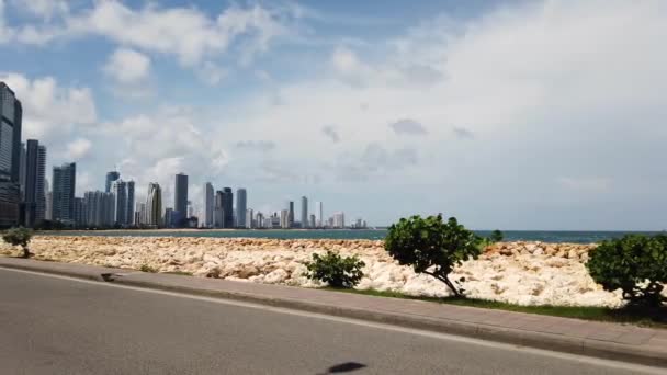 Colombia Cartagena Indias Veduta Aerea Drone Del Nuovo Quartiere Moderno — Video Stock