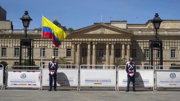 Südamerika Kolumbien Bogota August 2022 Bolivar Platz Der Innenstadt Der — Stockvideo