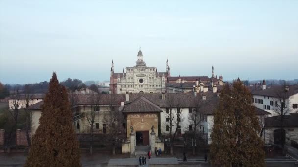 Європа Італія Павія 2022 Certosa Pavia Релігійний Монастир Картезіанських Монахів — стокове відео