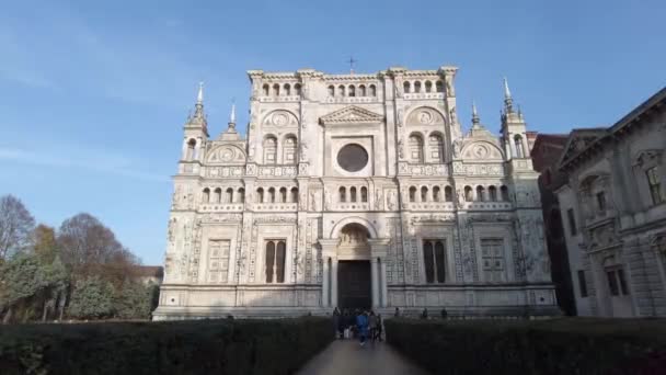 Європа Італія Павія 2022 Certosa Pavia Релігійний Монастир Картезіанських Монахів — стокове відео
