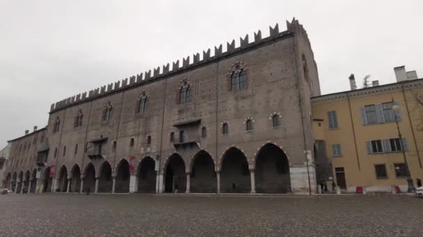 이탈리아 만토바 2022 궁전으로 도알려진 만토바의 궁전은 도시에서 역사적 건물중 — 비디오