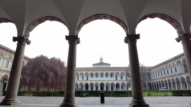 Europe Italy Milan 2022 Statale University Festa Del Perdono Downtown — Wideo stockowe