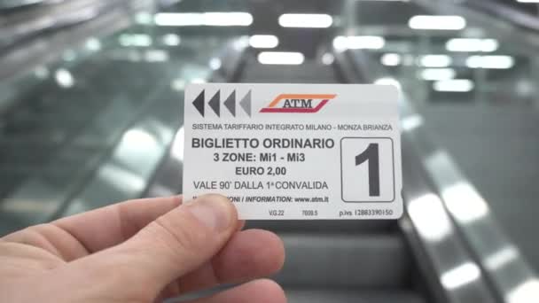 Europe Italy Milan 2023 New Line Underground Linate Airport Dateo — Stock video