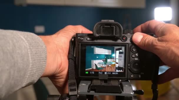 Milan January 2022 Photographer Real Estate Video Photos Interiors House — стокове відео