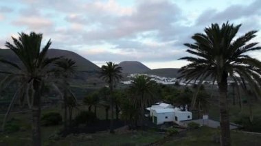 picturesque view of the outdoor scene of Spain, Lanzarote, Canary island  