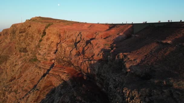 Spanyol Lanzarote Pulau Canary Pandangan Drone Lanskap Yang Indah Dari — Stok Video