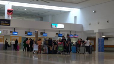 Lanzarote 2023 - International airport Cesar Manrique terminal 1 - Check-in passengers - start a vacation trip in Lanzarote Spain Europe Canary Islands